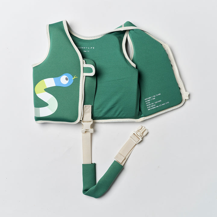 Sunnylife – Kids Swim Vest – Into the Jungle Green - Mabel & Fox