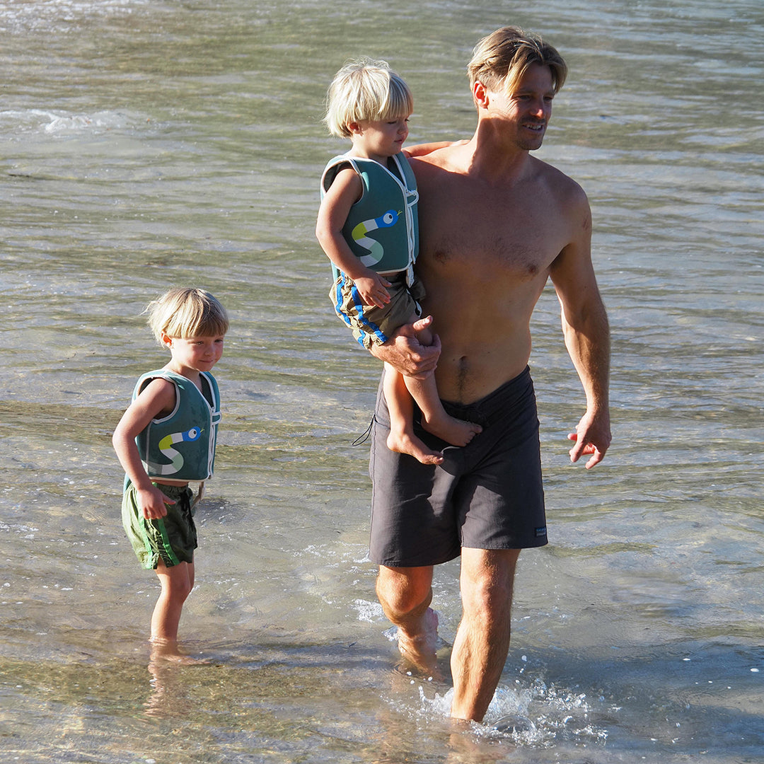 Sunnylife – Kids Swim Vest – Into the Jungle Green - Mabel & Fox