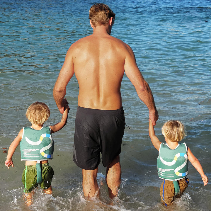 Sunnylife – Kids Swim Vest – Into the Jungle Green - Mabel & Fox
