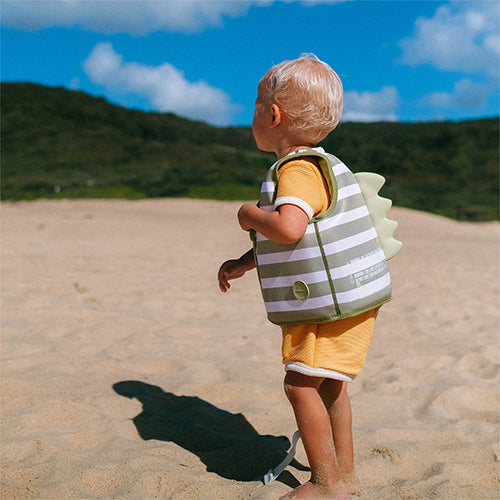 Sunnylife – Kids Swim Vest – Into the Wild Khaki - Mabel & Fox