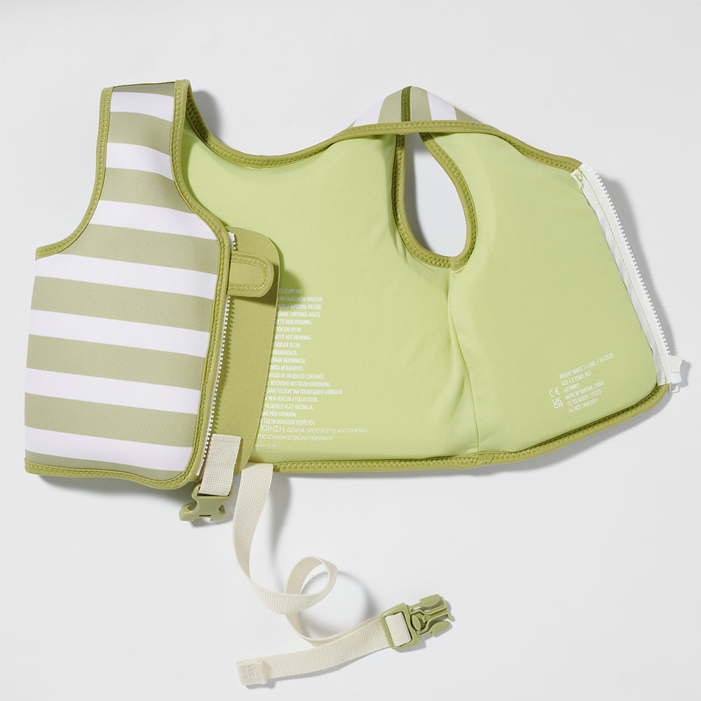 Sunnylife – Kids Swim Vest – Into the Wild Khaki - Mabel & Fox