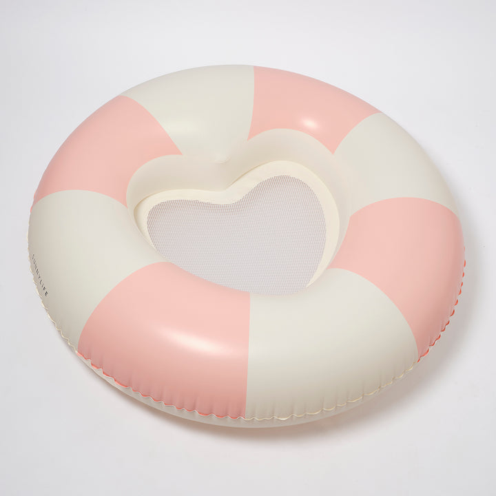 Sunnylife – Luxe Tube Pool Ring – Stole My Heart Pink Stripe - Mabel & Fox
