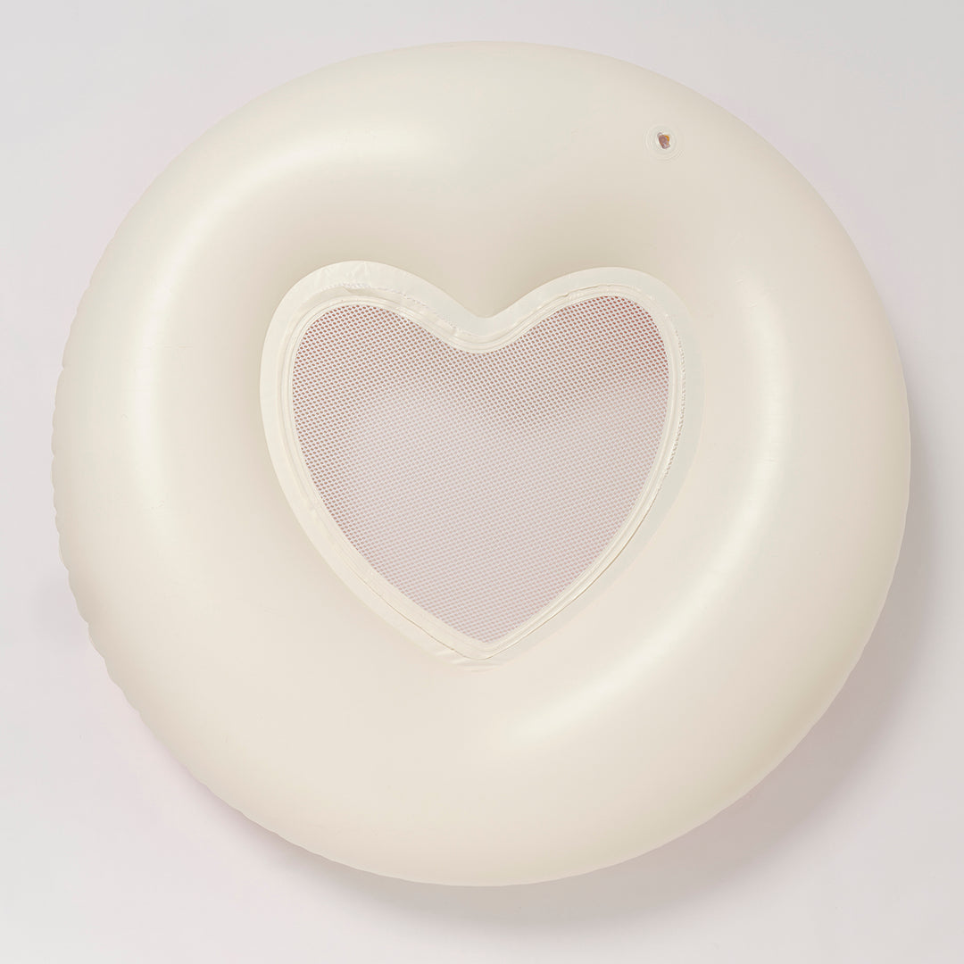 Sunnylife – Luxe Tube Pool Ring – Stole My Heart Pink Stripe - Mabel & Fox