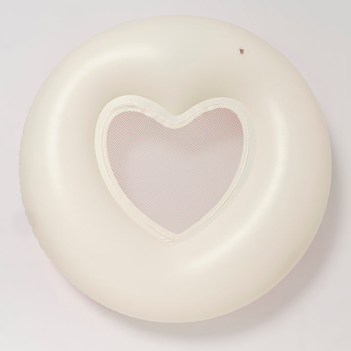 Sunnylife – Luxe Tube Pool Ring – Stole My Heart Pink Stripe - Mabel & Fox