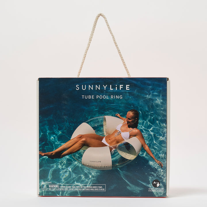 Sunnylife – Tube Pool Ring – Cotton Candy Stripe - Mabel & Fox