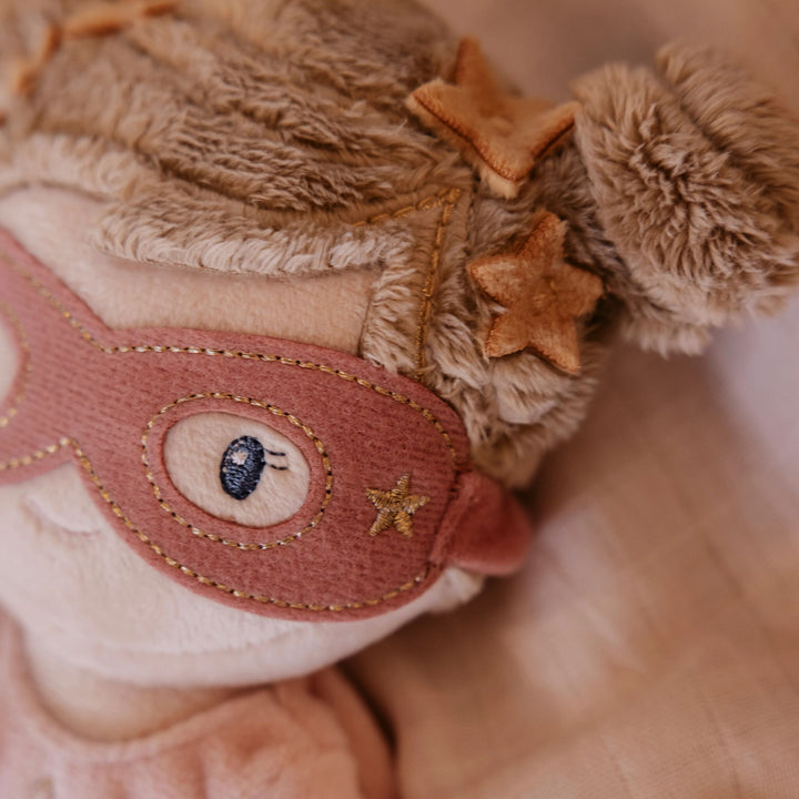 Little Dutch - Cuddle Doll - Superhero Rosa - Mabel & Fox
