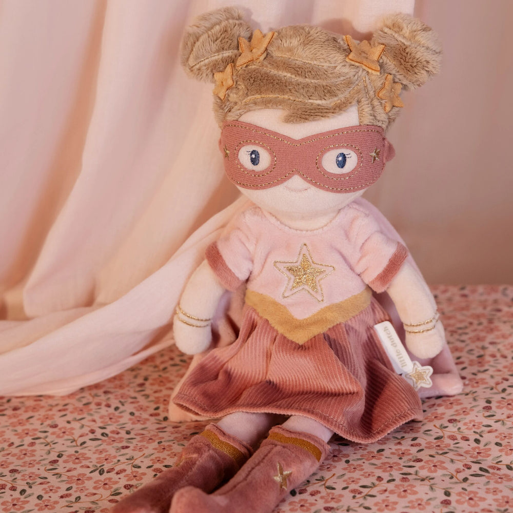 Little Dutch - Cuddle Doll - Superhero Rosa - Mabel & Fox