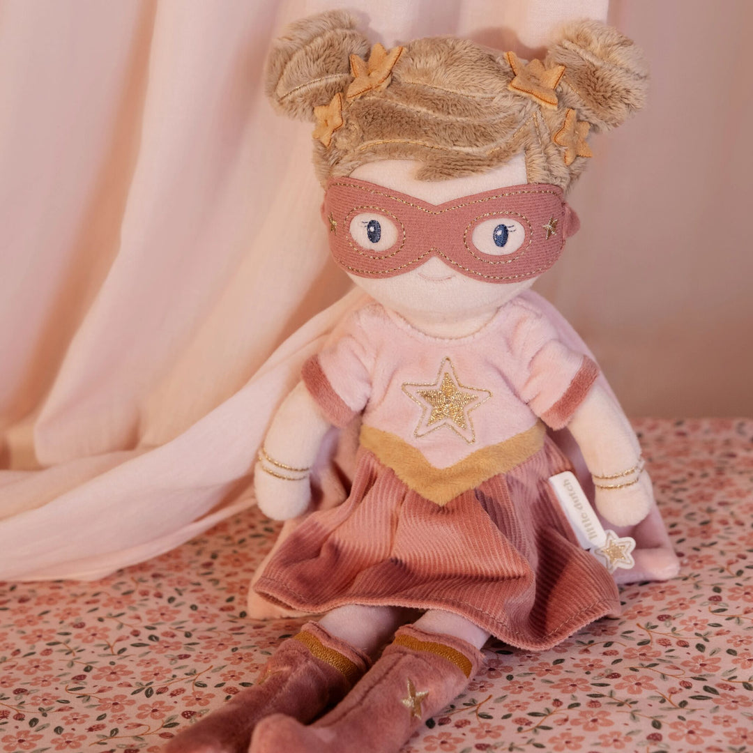 Little Dutch - Cuddle Doll - Superhero Rosa - Mabel & Fox