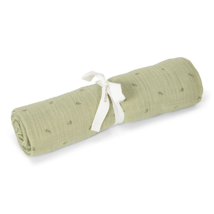 Little Dutch - Swaddle Muslin - Pure Sage - Mabel & Fox