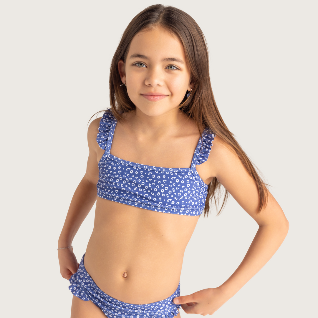 Swim Essentials - UV Bikini - Blue Leopard Print - Mabel & Fox