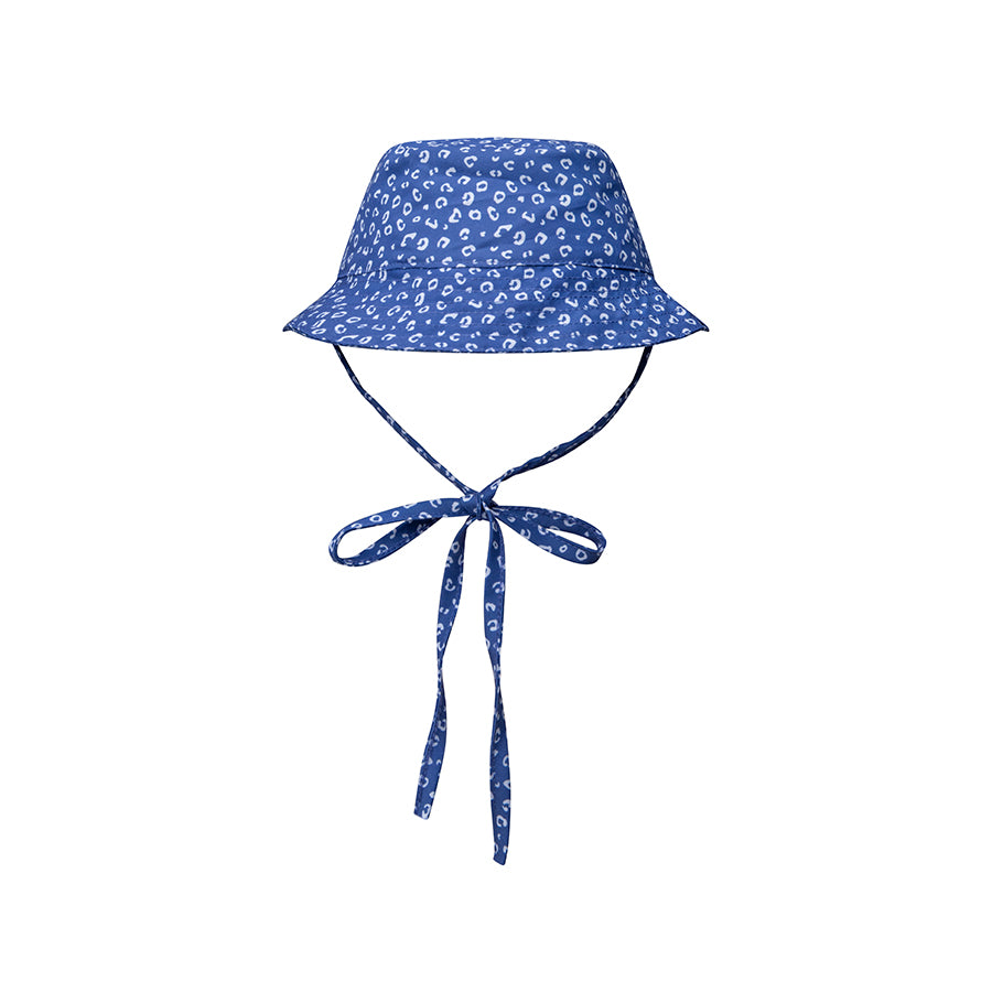 Swim Essentials - UV Sun Hat - Blue Leopard Print - Mabel & Fox
