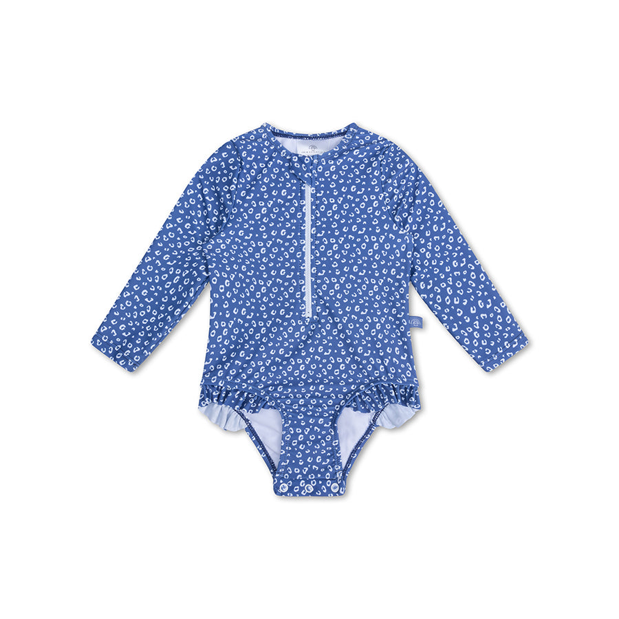 Swim Essentials - UV Swimsuit - Blue Leopard Print - Mabel & Fox
