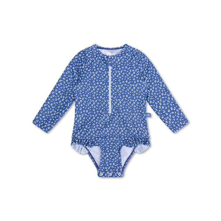 Swim Essentials - UV Swimsuit - Blue Leopard Print - Mabel & Fox
