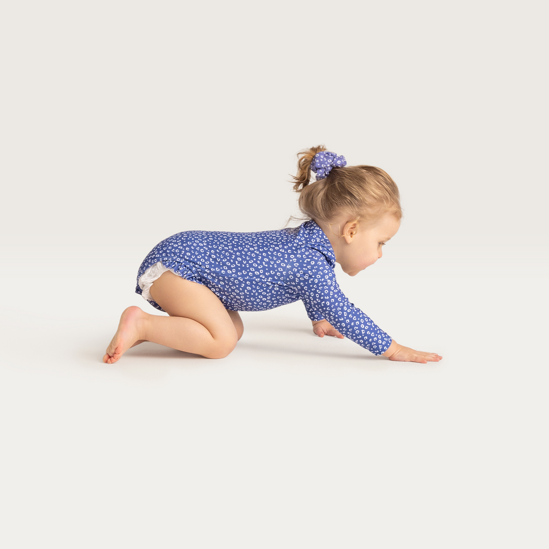 Swim Essentials - UV Swimsuit - Blue Leopard Print - Mabel & Fox