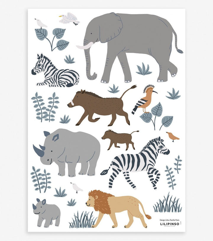 Lilipinso - Wall Decals - Savannah - Big Five - Mabel & Fox