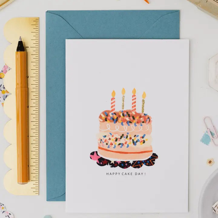 The Charming Press - Birthday Card - Cake - Mabel & Fox
