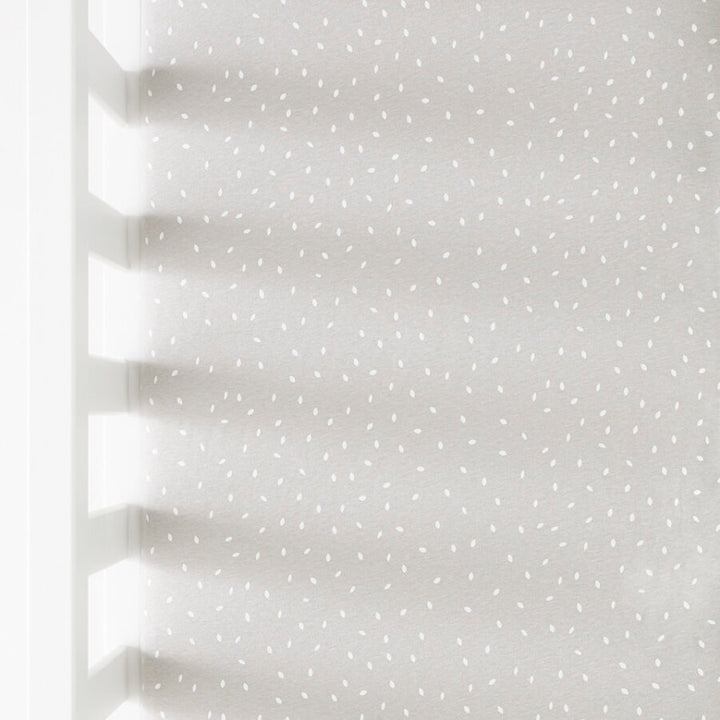 The Little Green Sheep - Crib Linen Sheets - Dove Rice - Mabel & Fox