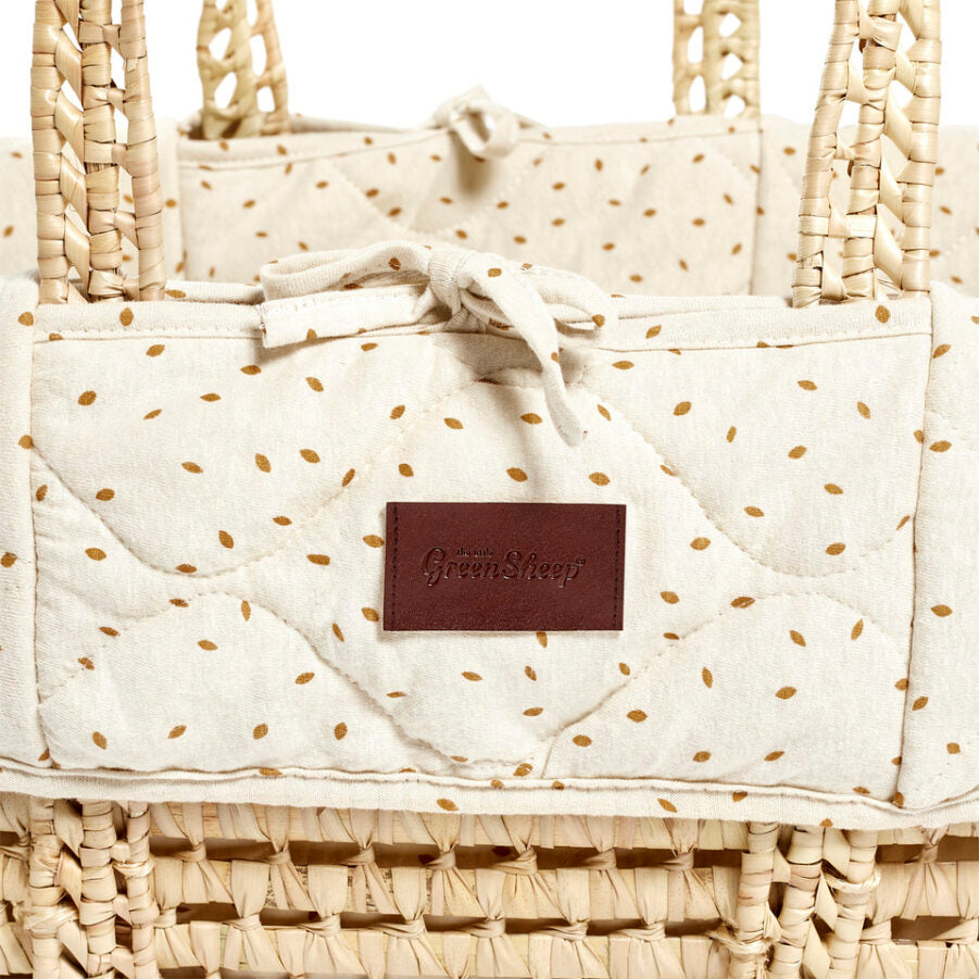 The Little Green Sheep - Moses Basket & Mattress Bundle - Mabel & Fox