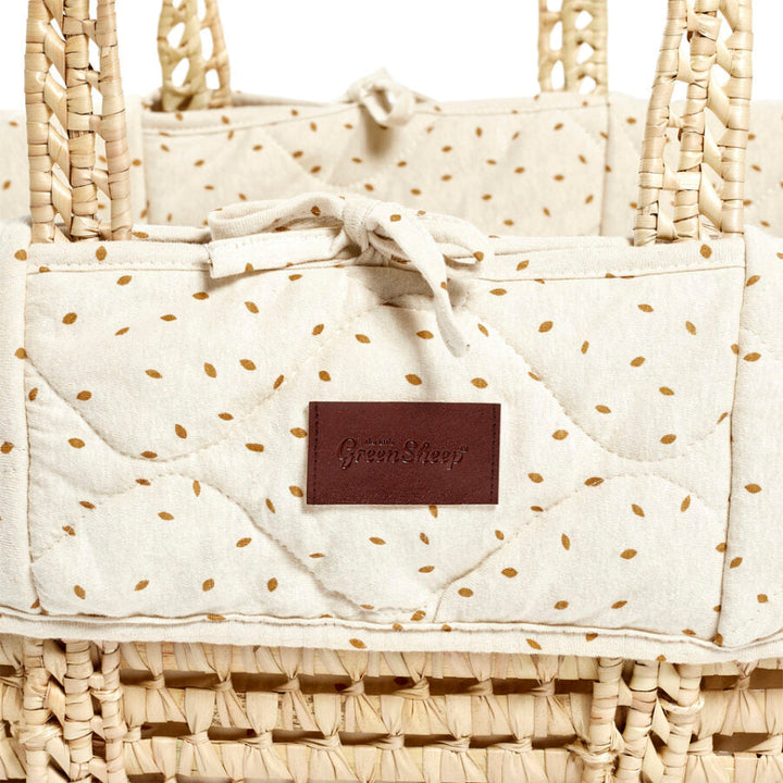 The Little Green Sheep - Moses Basket & Mattress Bundle - Mabel & Fox