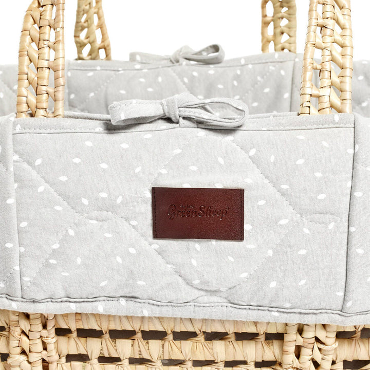 The Little Green Sheep - Moses Basket & Mattress Bundle - Mabel & Fox