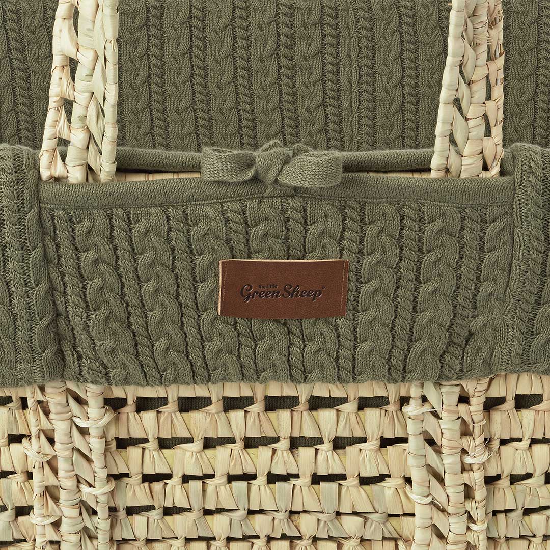 The Little Green Sheep - Moses Basket & Mattress Bundle - Mabel & Fox