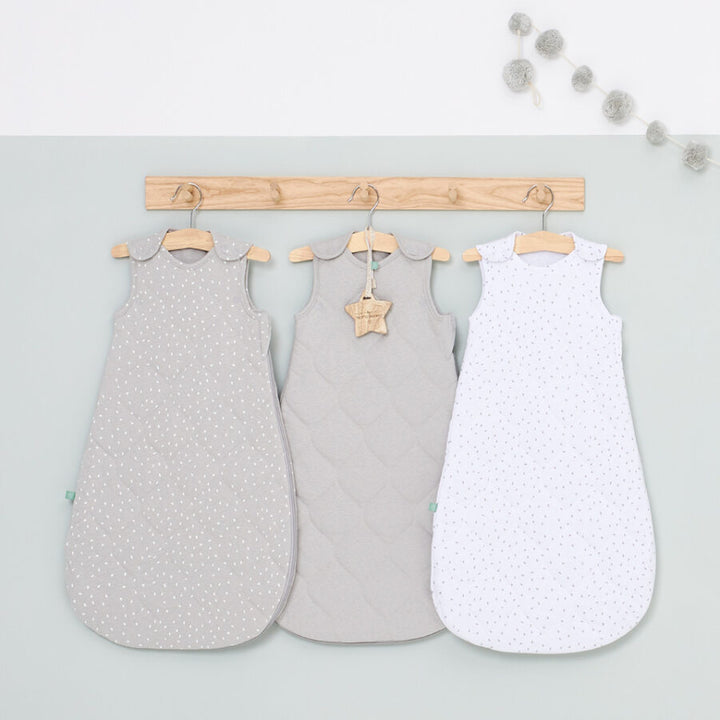 The Little Green Sheep - Sleeping Bag - Quilted Dove Rice (2.5 TOG) - Mabel & Fox