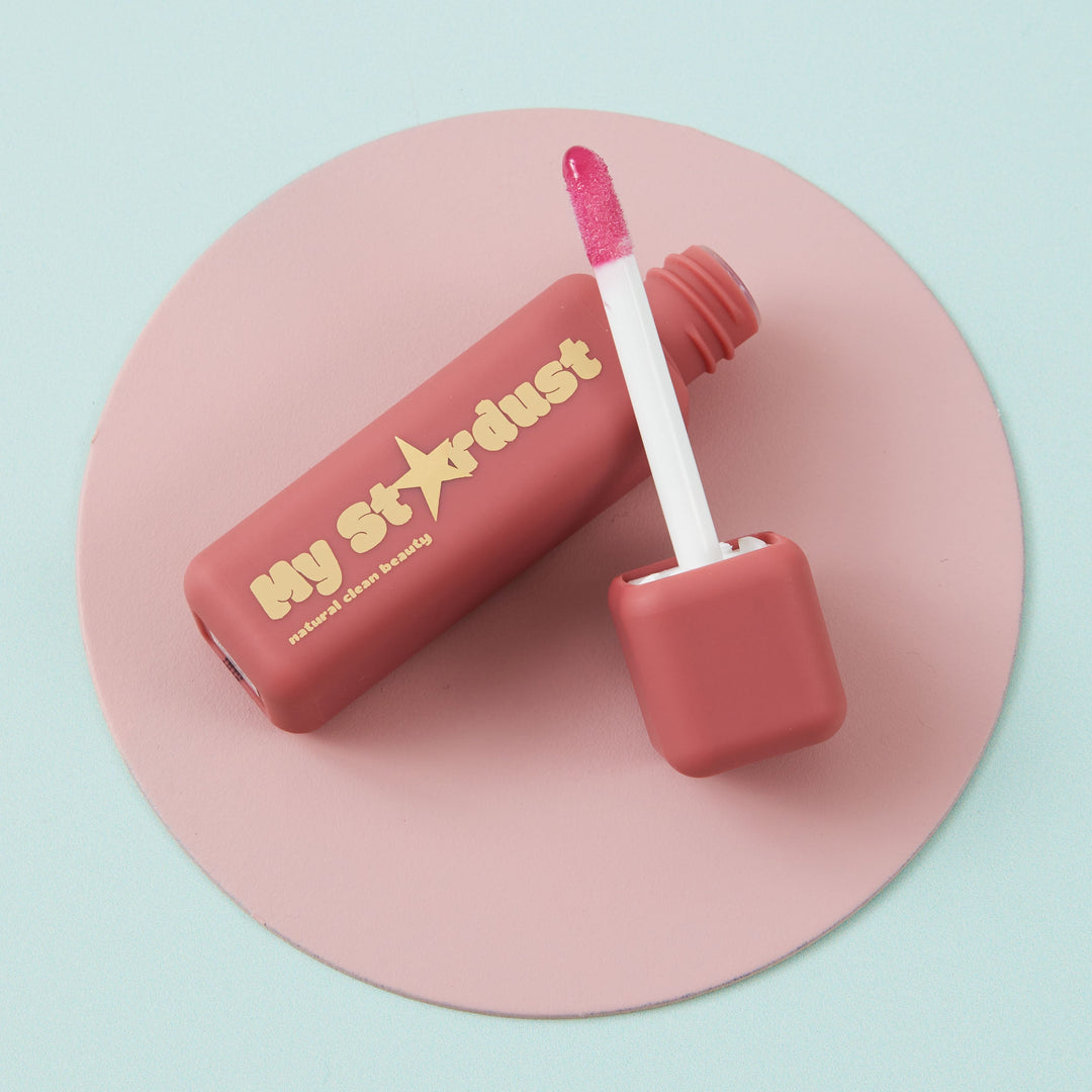 The Natural Play Makeup Company - Pink Galaxy Swirl Lip Gloss - Mabel & Fox