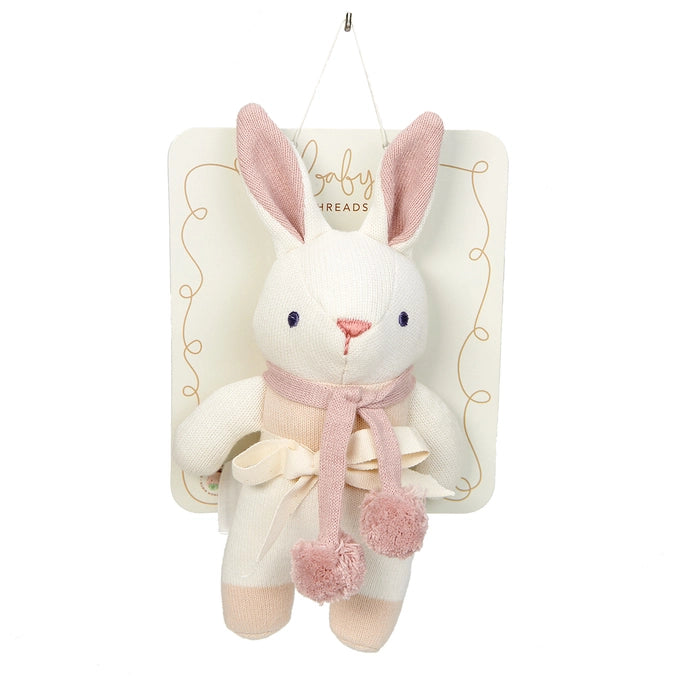 ThreadBear Designs - Bunny Rattle - Cream - Mabel & Fox