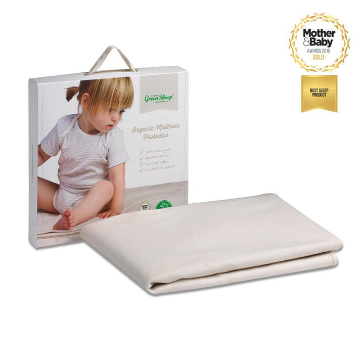 The Little Green Sheep - Cot Mattress Protector (60x120)