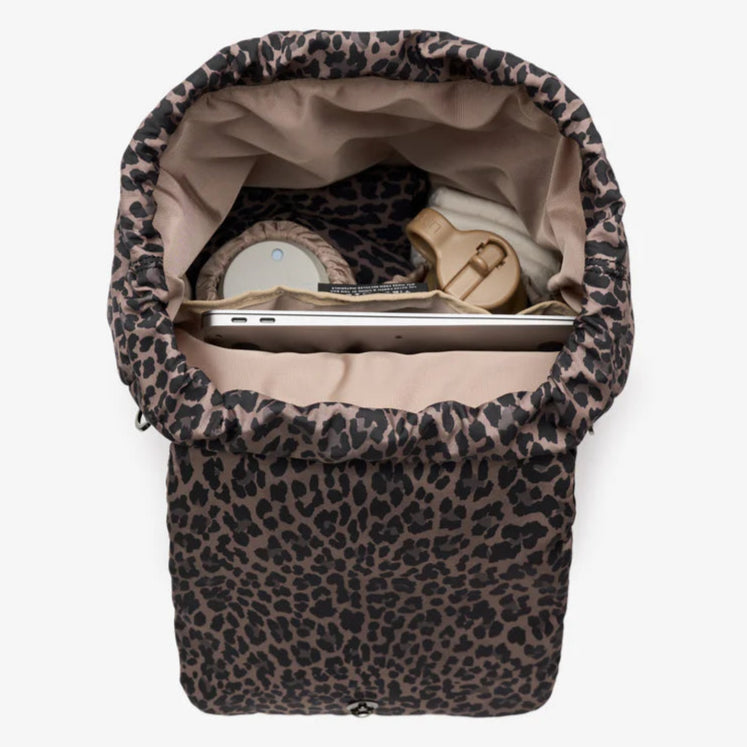 Tiba + Marl - Alto Changing Backpack - Brown Tonal Leopard - Mabel & Fox