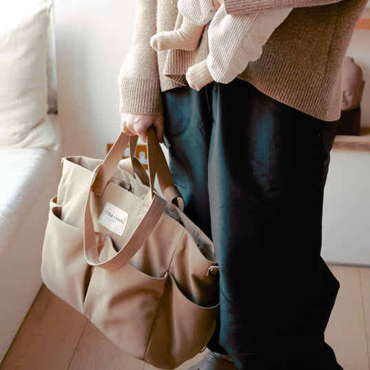 Tiba + Marl - Canvas Pocket Tote - Desert - Mabel & Fox