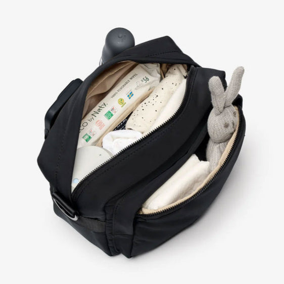 Tiba + Marl - Hiro Buggy Organiser / Changing Bag - Black - Mabel & Fox