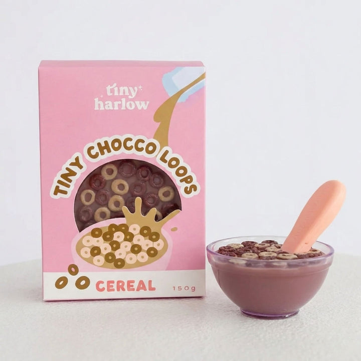 Tiny Harlow – Tiny Choco Loops Cereal Bowl - Mabel & Fox