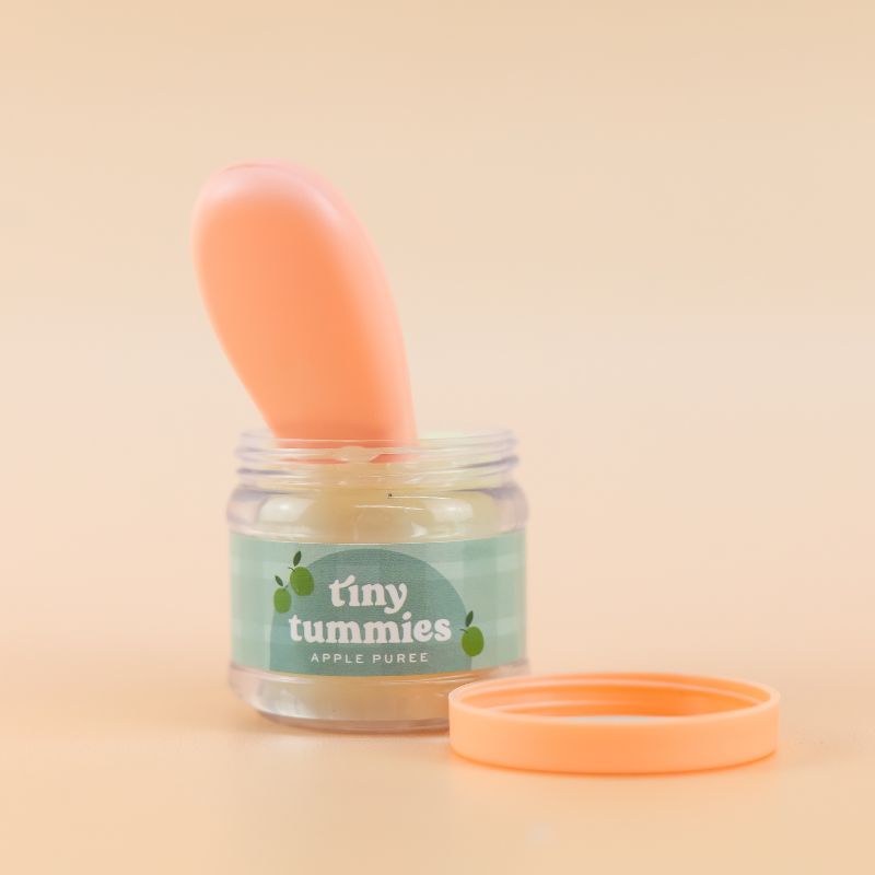 Tiny Harlow - Tiny Tummies - Jar & Spoon Set - Apple Puree - Mabel & Fox