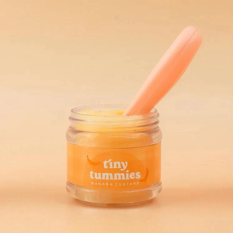 Tiny Harlow - Tiny Tummies - Jar & Spoon Set - Banana Custard - Mabel & Fox
