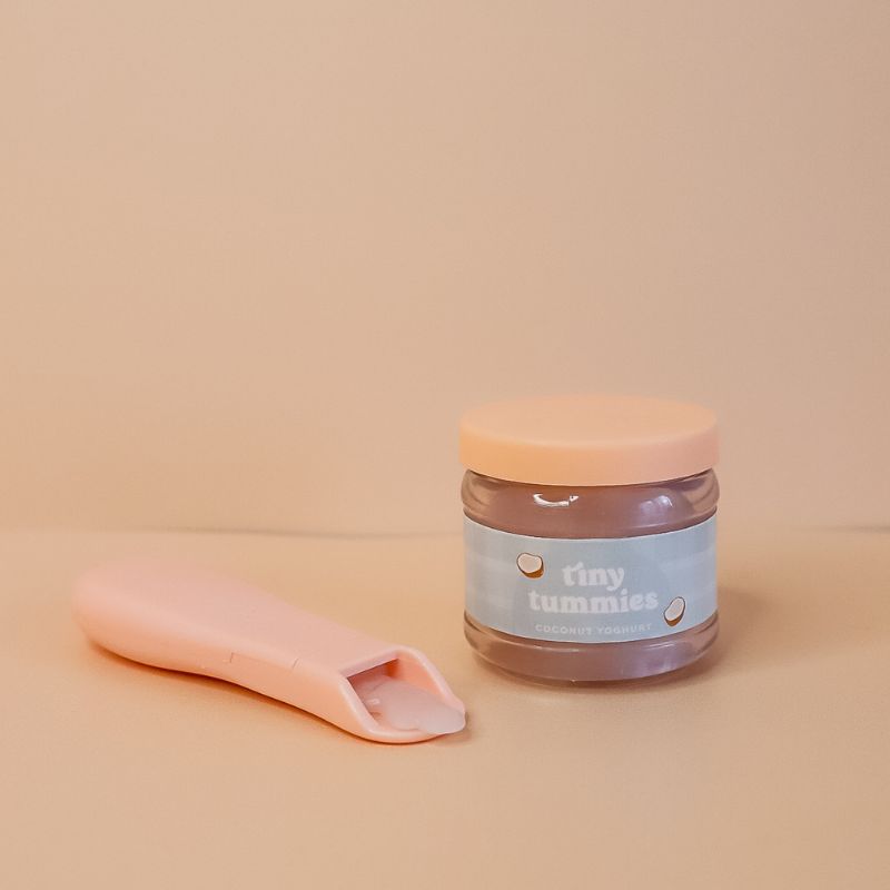 Tiny Harlow - Tiny Tummies - Jar & Spoon Set - Coconut Yoghurt - Mabel & Fox