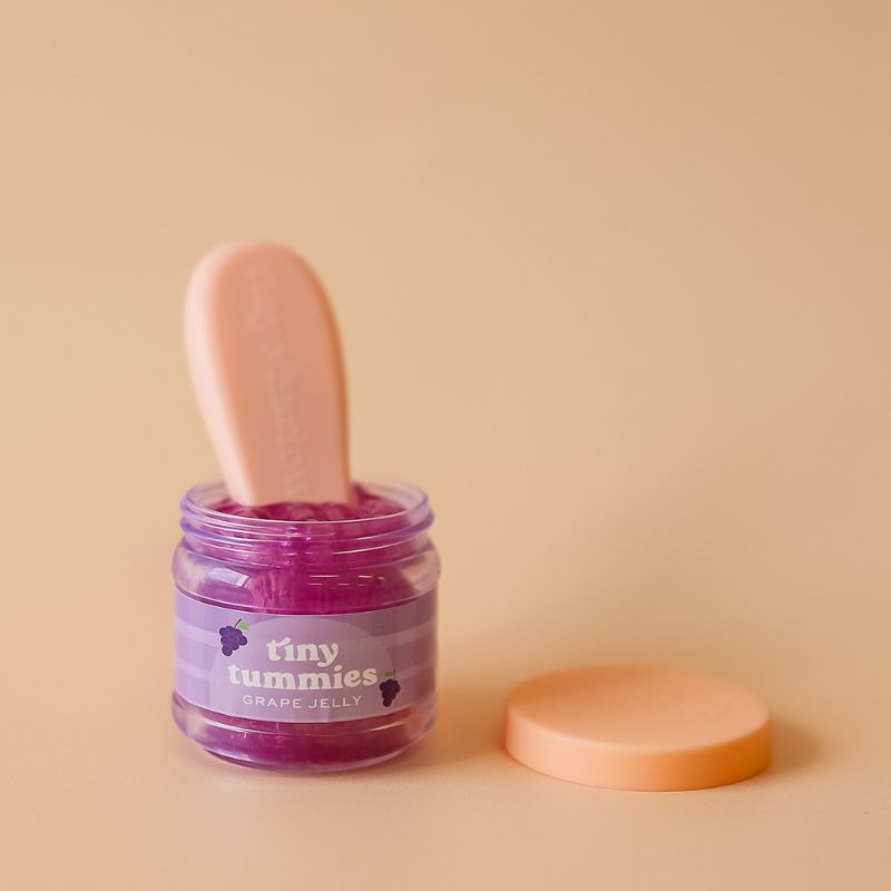 Tiny Harlow - Tiny Tummies - Jar & Spoon Set - Grape Jelly - Mabel & Fox