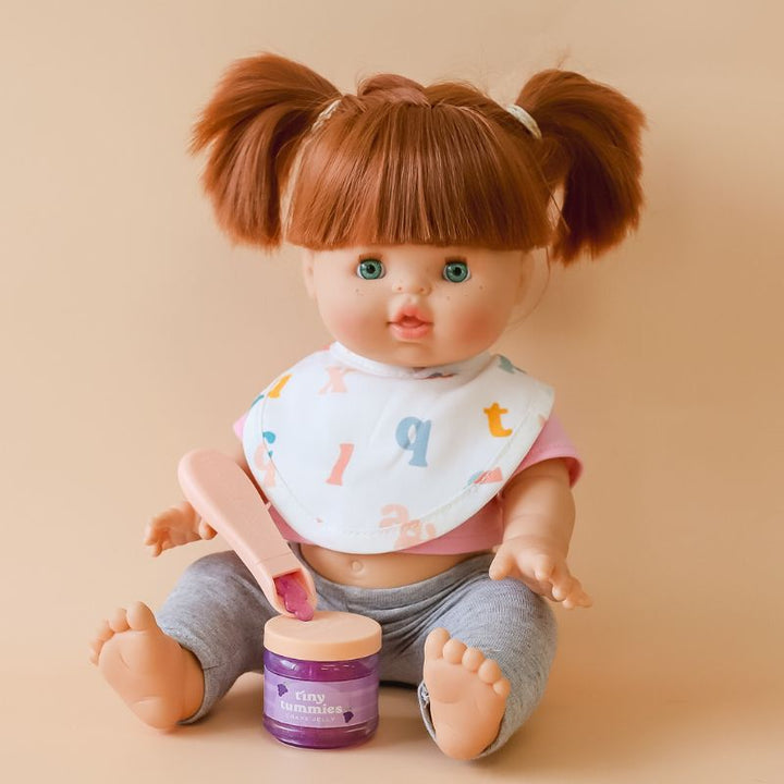 Tiny Harlow - Tiny Tummies - Jar & Spoon Set - Grape Jelly - Mabel & Fox