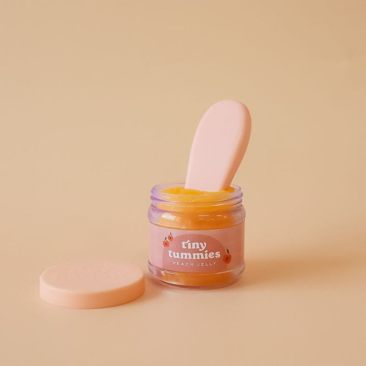 Tiny Harlow - Tiny Tummies - Jar & Spoon Set - Peach Jelly - Mabel & Fox