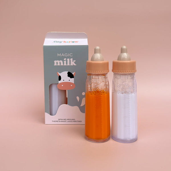 Tiny Harlow - Tiny Tummies - Magic Milk and Juice Bottle Set - Mabel & Fox