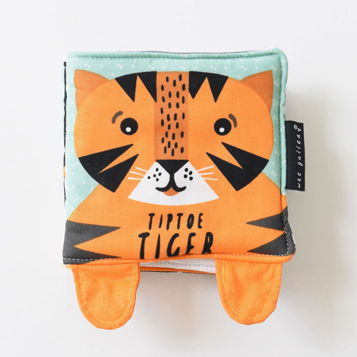 Wee Gallery - Soft Cloth Book - Tiptoe Tiger