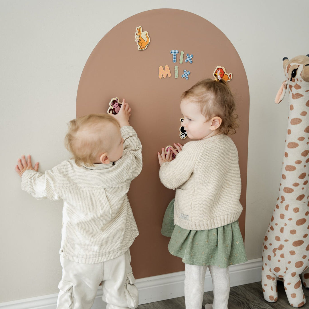 Tix & Mix - Magnetic Wall Decal - Brown Sugar - Mabel & Fox