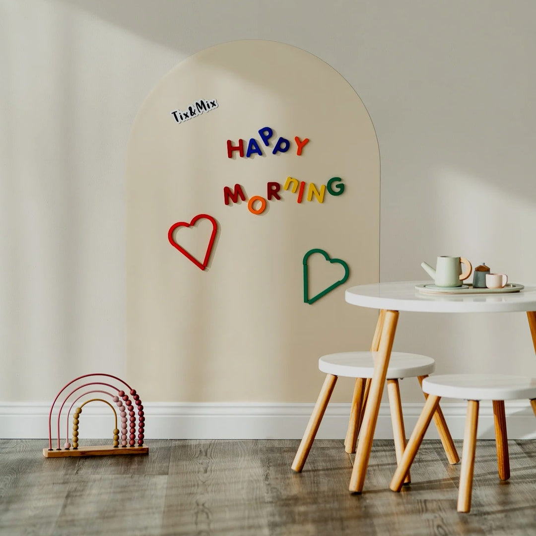 Tix & Mix - Magnetic Wall Decal - White Pudding - Mabel & Fox