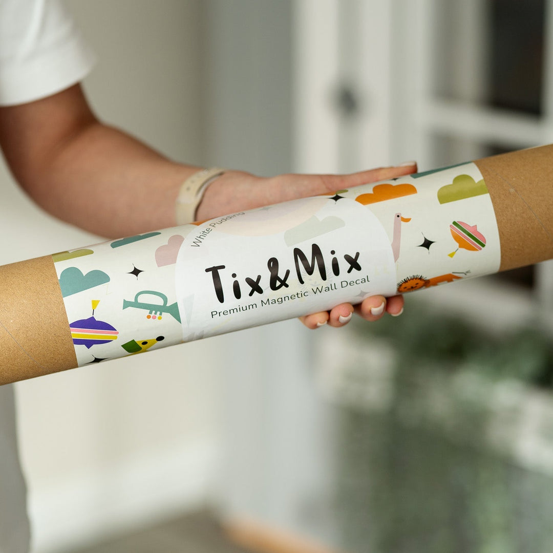 Tix & Mix - Magnetic Wall Decal - White Pudding - Mabel & Fox