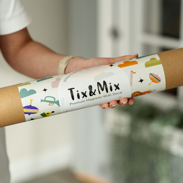 Tix & Mix - Magnetic Wall Decal - White Pudding - Mabel & Fox