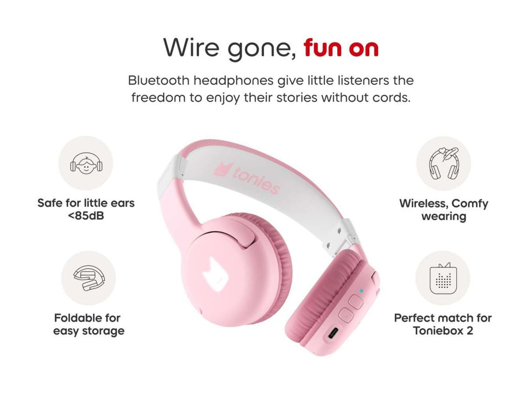 Tonies – Bluetooth Headphones – Cloud Pink - Mabel & Fox