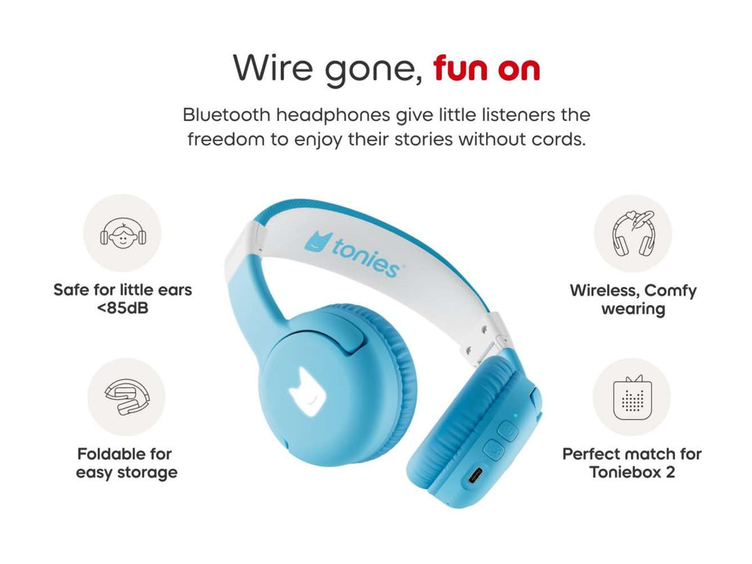 Tonies – Bluetooth Headphones – Sky Blue - Mabel & Fox