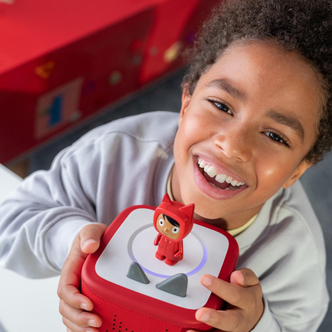 Tonies - Toniebox 2 - Sunset Red Starter Set with Creative Rubie - Mabel & Fox