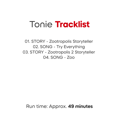 Tonies – Zootropolis - Mabel & Fox