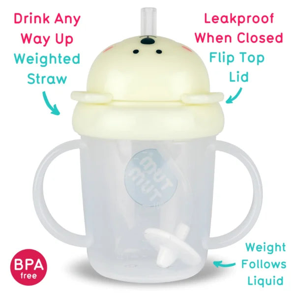 Tum Tum - Tippy Up Cup - Pete Polar Bear (Glows in the Dark) - Mabel & Fox
